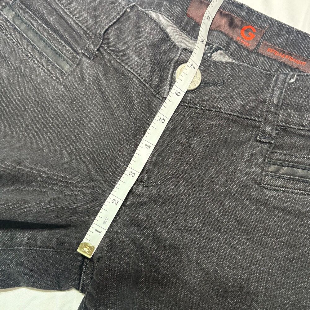 G by Guess (GBG) Low Rise Estelle Straight Black Denim - Size 28 EUC - Picture 9 of 12